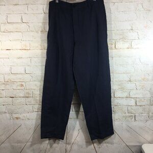 Alex Mill Kennedy Pant Twill Dark Navy Women’s Plus Size 14Linen/Cotton Blend